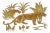 Art Deco Engraved Wood Panel of Panthers, by N.R. Brunet, circa 1930 For Sale