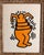 Pop Art Keith Haring School, Cup Man, Oil on Paper, 1992 For Sale - Image 3 of 8