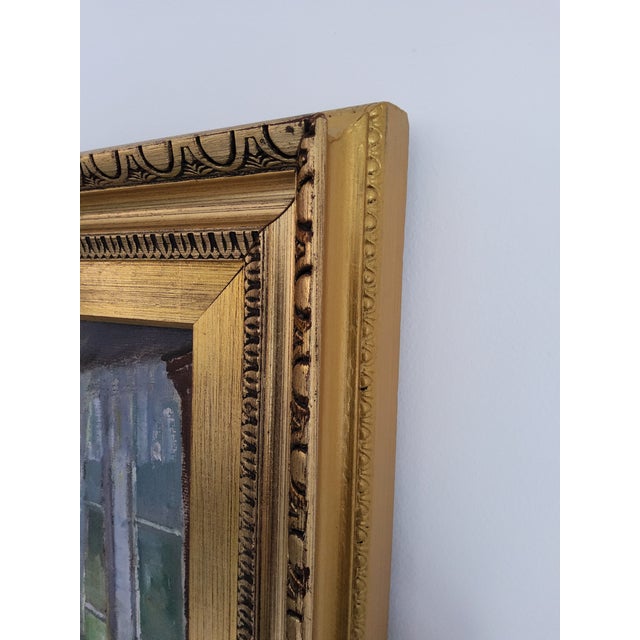 Original Mid Century Norwegian Interior Oil Painting by Karl Vilhelm Anstensen 1978 For Sale - Image 15 of 18