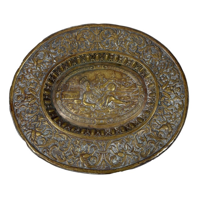 Antique Bronze Venus Offering Dish, 1600s For Sale