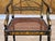 Wood Set of Four English Regency Black Lacquer Dining Chairs With Gilt Decoration For Sale - Image 7 of 16
