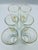 Metal Rare Mid 20th Century Gold Leaf Monogram “R” Highball Glasses – Set of 6 For Sale - Image 7 of 12