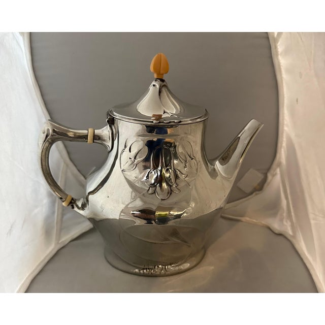 Metal Early 20th Century Liberty & Co. Tea Service - Set of 5 For Sale - Image 7 of 12