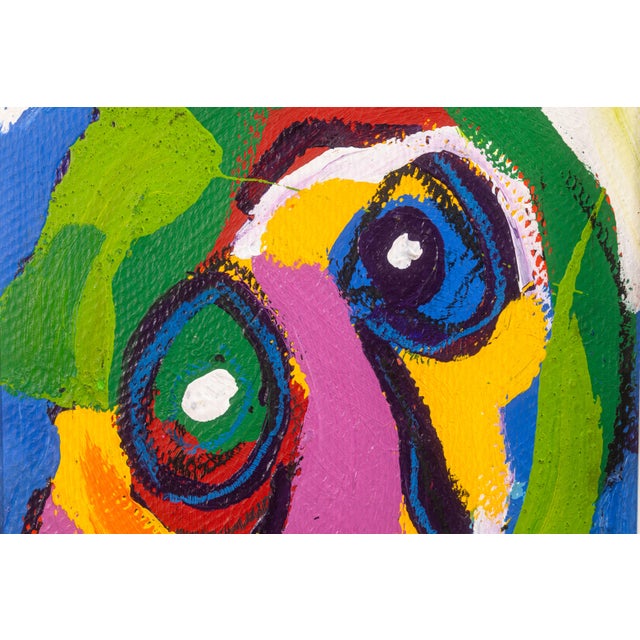 Plastic Karel Appel, Tete 1968 Signed Original Acrylic on Board CoBrA Art Movement For Sale - Image 7 of 8