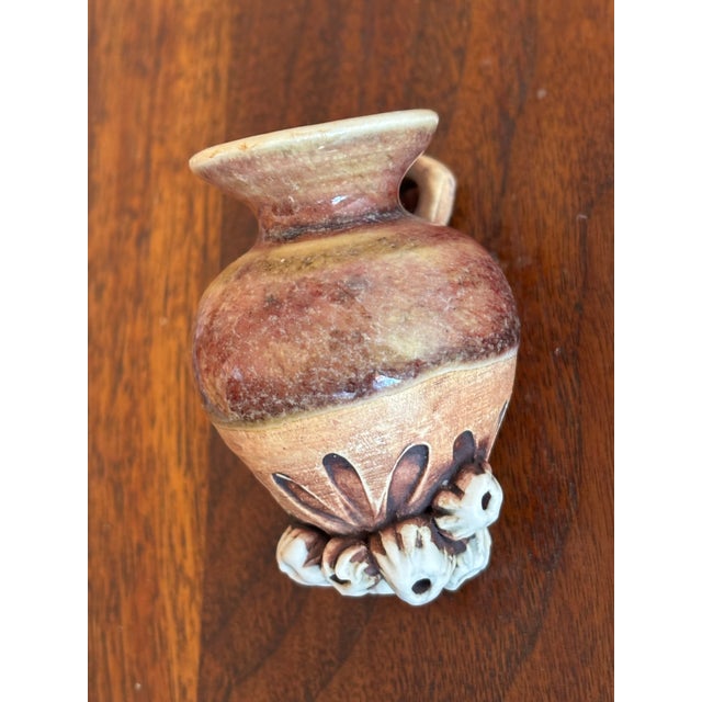 2010s Studio Pottery Hanging Bud Vase With Sea Life Motif For Sale - Image 5 of 7