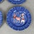 Saucers and Cup in Painted Ceramic, Set of 7 For Sale - Image 9 of 11