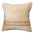Vintage Turkish Hemp Pillow, Natural Ivory Camel Band Cushion, Handwoven Anatolian Pillow With Insert, 16x16 In For Sale
