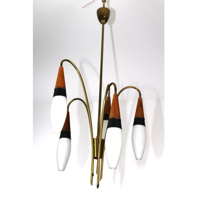 Lily of the Valley Chandelier from Rupert Nikoll, 1950s For Sale - Image 11 of 17