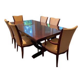 Barbara Berry Dining Table & 6 Chairs For Sale