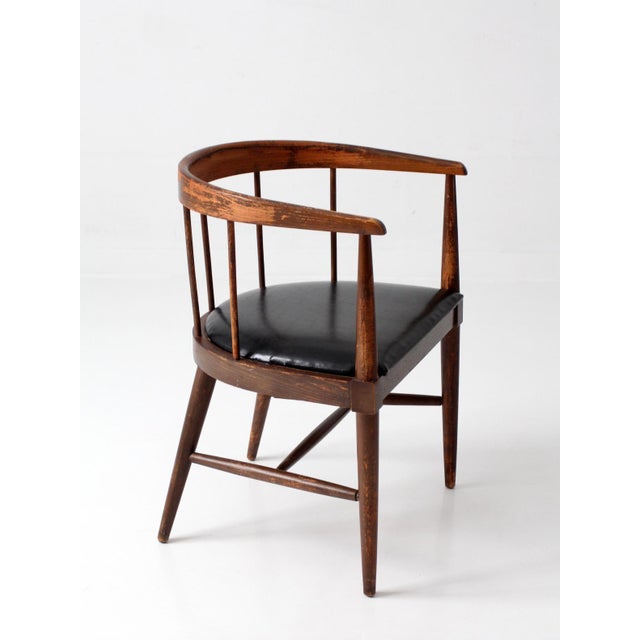 Mid-Century Modern Mid-Century Danish Modern Spindle Back Chair For Sale - Image 3 of 18