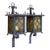 1950's Italian Wrought Iron Exterior Wall Lanterns, a Pair For Sale