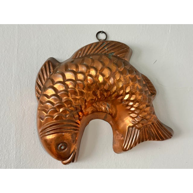 Vintage French Country Copper Fish Mold For Sale - Image 6 of 6