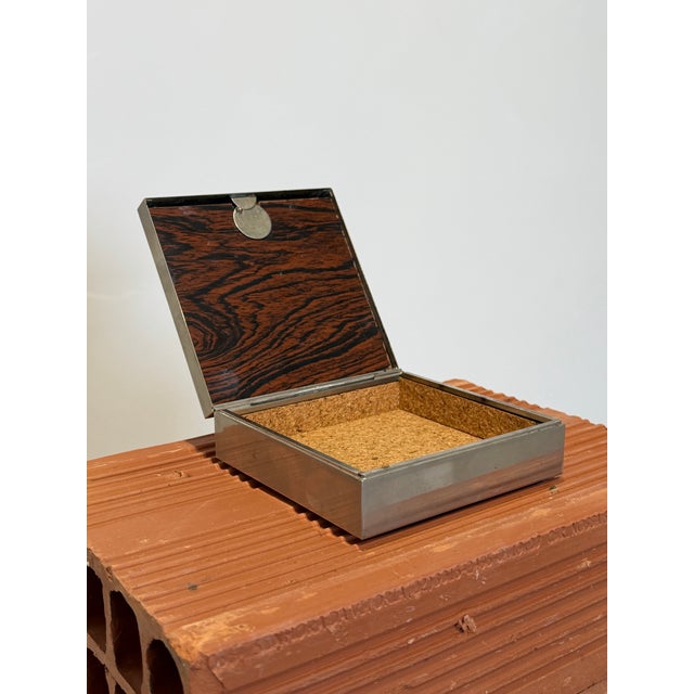 Silver Plate Trinket or Jewel Box With Photo Insert, Brazil 1980s For Sale - Image 9 of 11