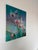 Beautiful original 1991 oil on canvas painting by Colombian artist Sonia Gil Torres (B. 1935). This elegant floral still...