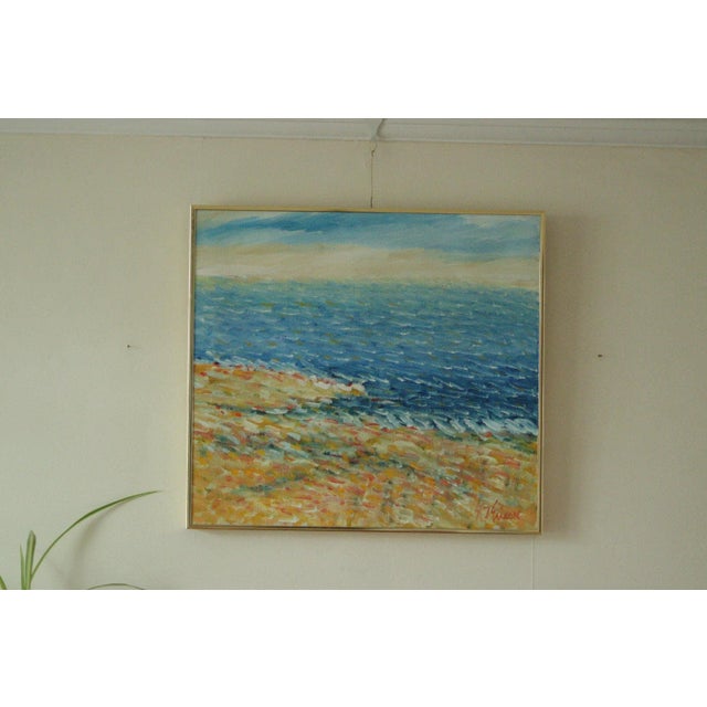 Gunnar Ingemar Erixon, Coastal Landscape, 1992, Oil on Canvas, Framed For Sale - Image 11 of 11