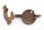Antique Cast Iron Window Lock With Copper Plated Brass Button For Sale - Image 4 of 4