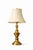 Classic pair of solid brass table lamps by Stiffel, featuring elegant turned profiles, warm original patina, and tailored...