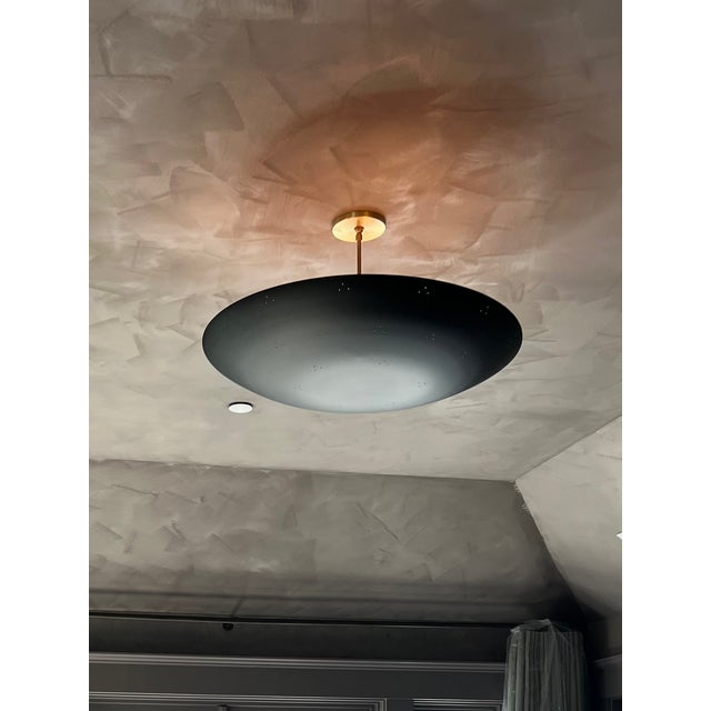 Alta Brass Dome Chandelier Maker: Lawson-Fenning Dimensions: 30"D x 15.5"H Finish: Matte Black Powdercoat with Lacquered...