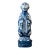Vintage Blue and White Monkey Figure, Attributed to Andrea by Sadek, Chinese Zodiac Style Figurine For Sale