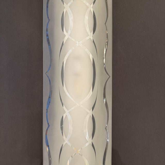 Transparent Mid-20th Century Pair Art Moderne Wall Sconces France For Sale - Image 8 of 9