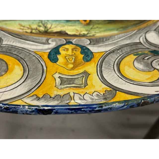 Italian Massive Early 20th Century Italian Majolica Bacchanalian Scene Platter For Sale - Image 3 of 18