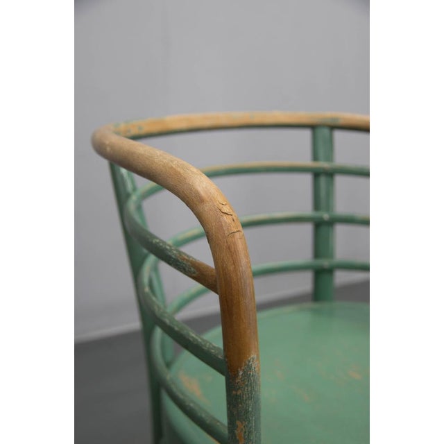 Green Set of Bauhaus Armchairs by Josef Frank for Thonet, 1930s For Sale - Image 8 of 15