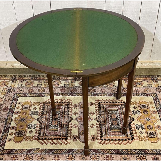 Early 20th Century English Mahogany Games Table For Sale - Image 10 of 16