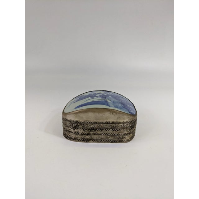 19th Century Blue and White Porcelain Box For Sale In San Francisco - Image 6 of 8