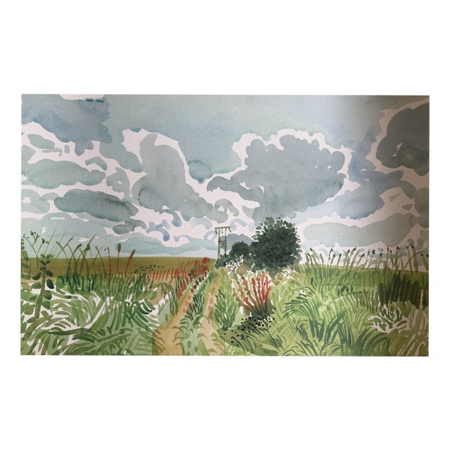 David Hockney, Track and Pylon, East Yorkshire, 2000s, Paper For Sale