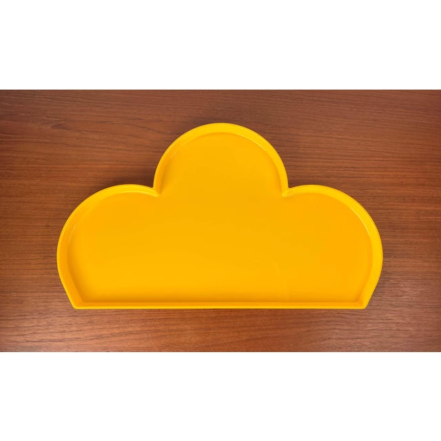 Plastic Postmodern Italian Yellow Plastic Tray from Guzzini For Sale - Image 7 of 18