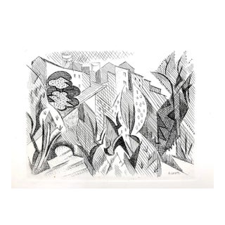 Cubist Landscape Etching by André Lhote, 1946 For Sale