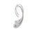 Contemporary Tiffany & Co. Sterling Silver Elsa Peretti Teardrop Hoop Earrings 6g, Pair For Sale - Image 3 of 5