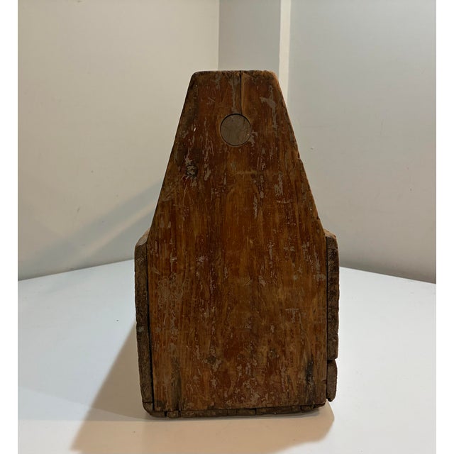 Primitive Antique Carpenter’s Tool Tote With Drawers — Rustic Farmhouse Storage Box For Sale In Philadelphia - Image 6 of 10