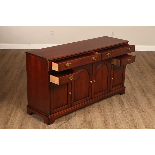 Chippendale Pennsylvania House Vintage Traditional Cherry Sideboard For Sale - Image 3 of 18