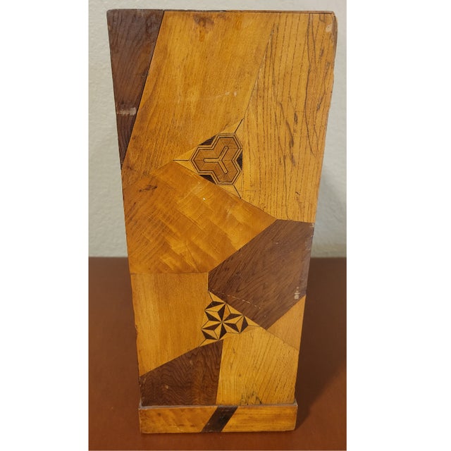 Antique Japanese Parquetry Inlaid Wood Tansu Cabinet Yosegi Zaiku MarquetryJapanese Marquetry For Sale - Image 11 of 11