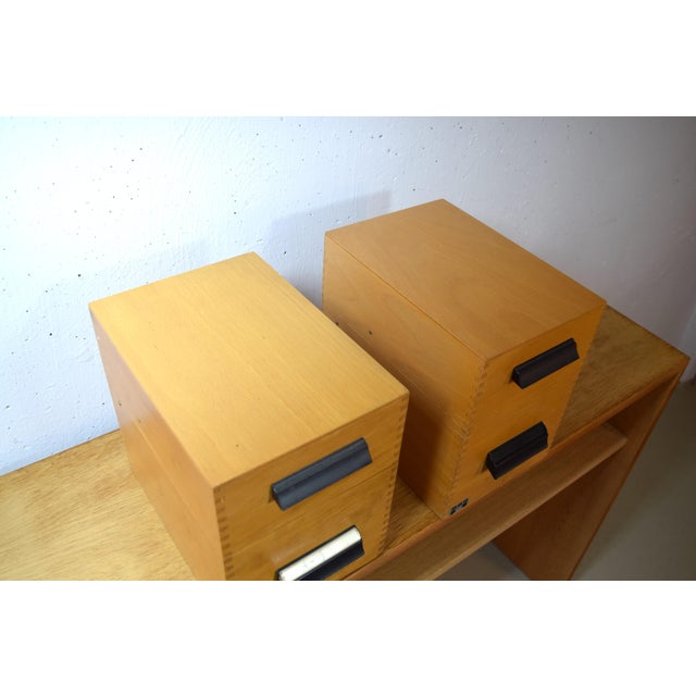 1970s Index Card Boxes from Bus, 1970s, Set of 2 For Sale - Image 5 of 7