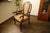 Antique Queen Anne Revival Carver Armchair with Floral Tapestry Upholstery, 1890s For Sale - Image 4 of 18