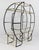 Mid-Century Modern Hollywood Regency Sculptural Circular Étagère in Blackened Steel, Gold-Plated Metal and Glass, 1970s For Sale - Image 3 of 8