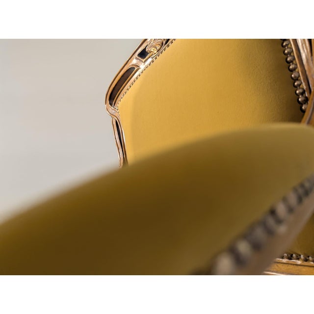 Art Nouveau Armchair Throne on Springs, 1890s For Sale - Image 4 of 18