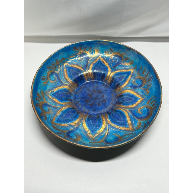 Art Nouveau Ceramic Sunflower Platter by Edith Varian Cockcroft C. 1930 For Sale - Image 10 of 11