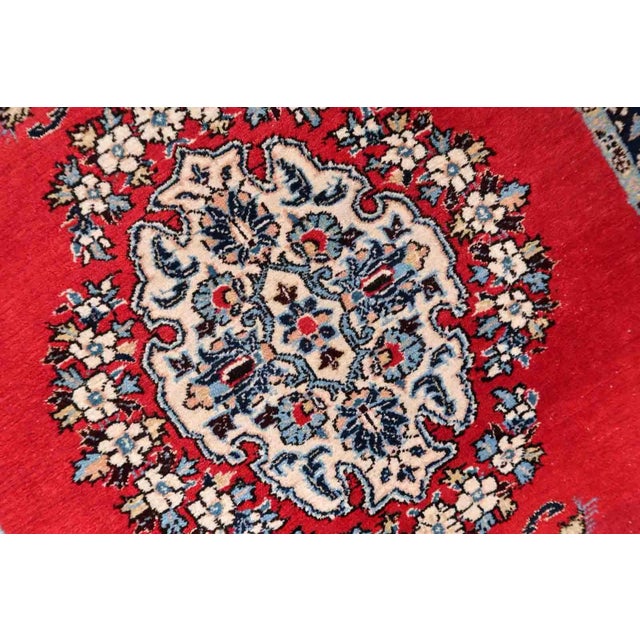 1950s Handmade Vintage Persian Tabriz Rug 2.6' X 4.1' For Sale - Image 12 of 13