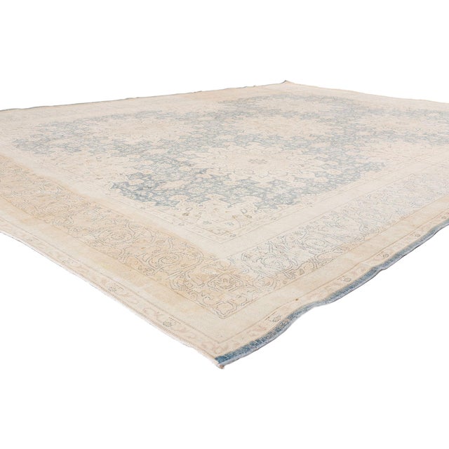 53393 Vintage Persian Kerman Rug, 09'07 x 13'03. The Celestial Whisper: A Vintage Persian Kerman Masterpiece of Serene...