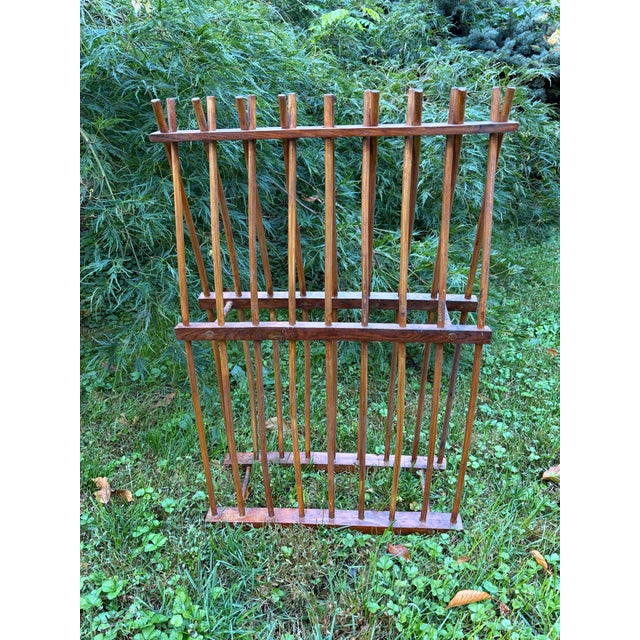 Vintage Wood Plate Rack For Sale - Image 13 of 17
