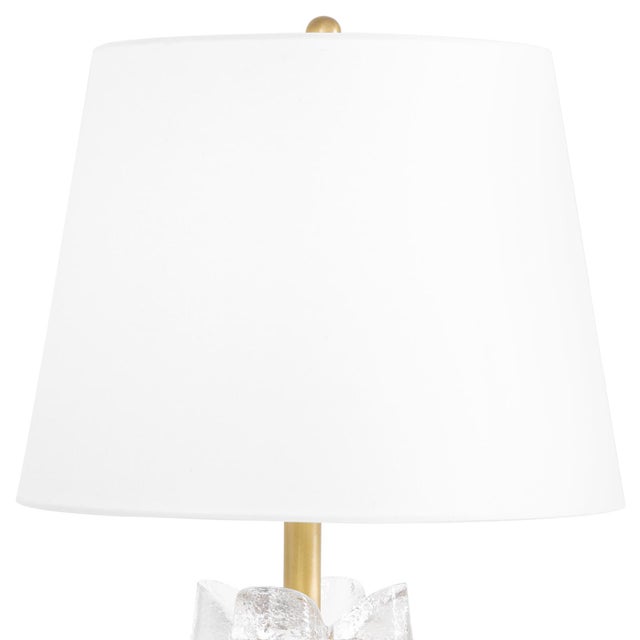 Contemporary Regina Andrew Bella Glass Flowers Table Lamp, Natural Brass For Sale - Image 3 of 7
