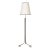 1930s French Art Deco Metal and Brass Floor Lamp For Sale