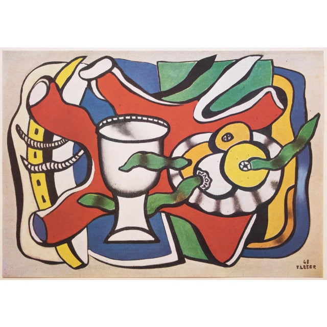 1948 After Fernand Léger, "Still Life With a White Vase" First Edition Period Offset Lithograph For Sale In Dallas - Image 6 of 7