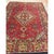 1920s Red Vibrant Field Medallion Antique European Donegal Arts & Crafts Rug For Sale In New York - Image 6 of 6