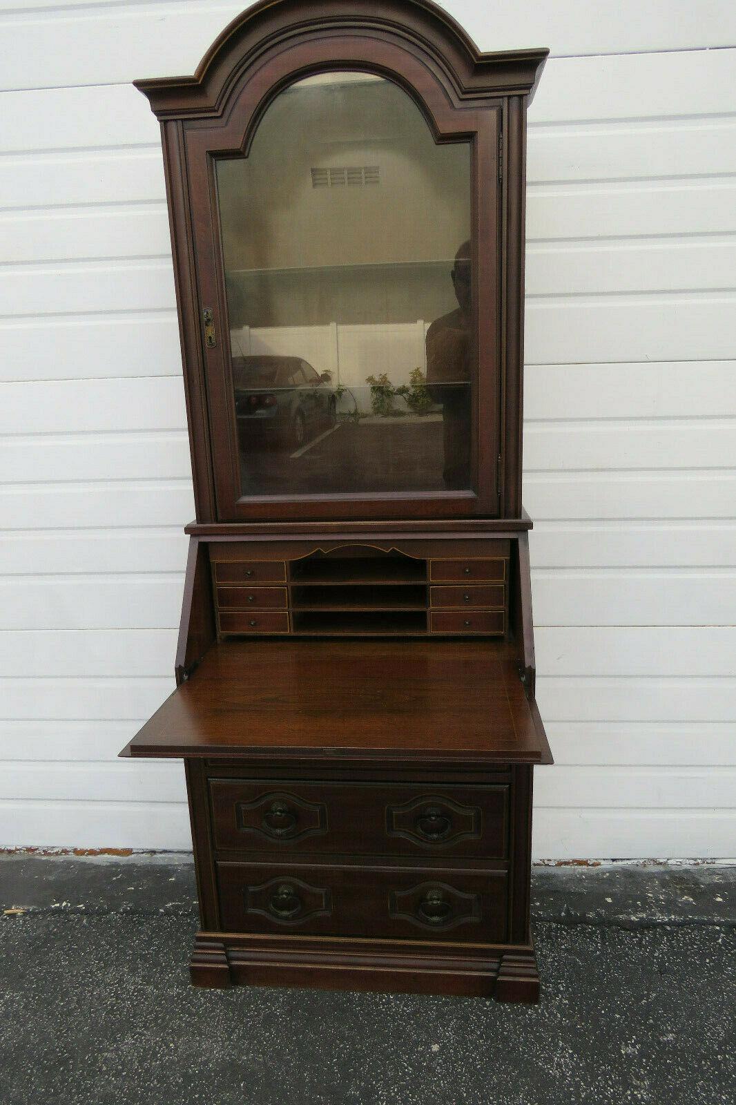 Hollywood Regency Tall Narrow Secretary Desk Cupboard Chairish