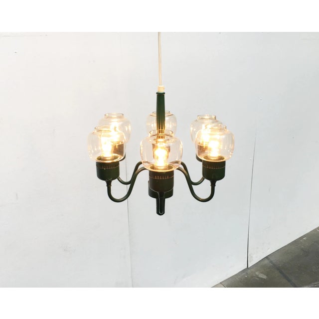 Mid-Century Modern Mid-Century Swedish T526 Chandelier by Hans-Agne Jakobsson for Hans-Agne Jakobsson AB Markaryd For Sale - Image 3 of 18
