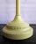 Mid century metal lamp with glass globe and wicker shade. All original.
